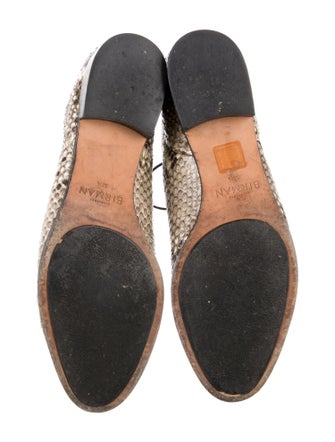 Alexandre Birman Snakeskin Animal Print Lace-Up Boots