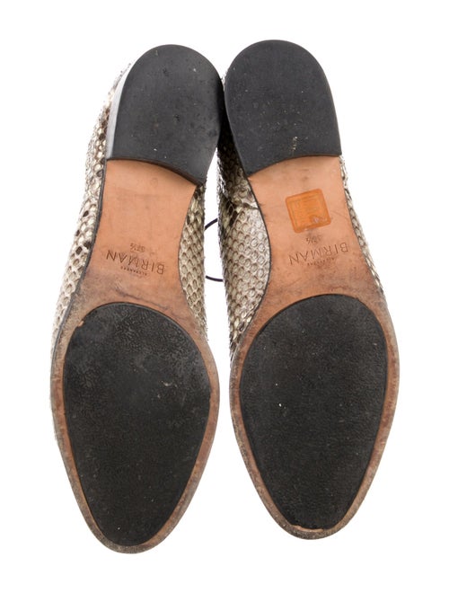 Alexandre Birman Snakeskin Animal Print Lace-Up Boots