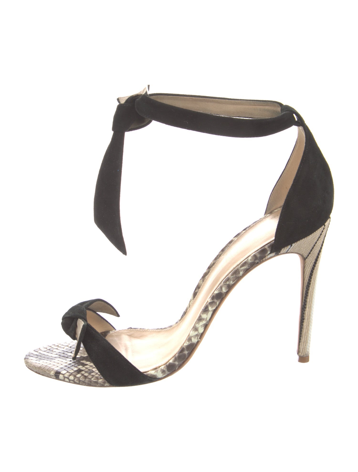 Alexandre Birman Suede Animal Print Sandals