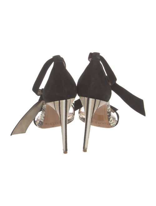 Alexandre Birman Suede Animal Print Sandals