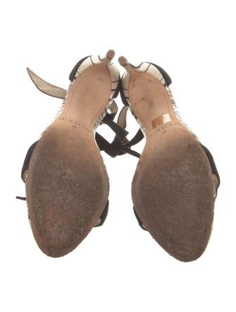 Alexandre Birman Suede Animal Print Sandals