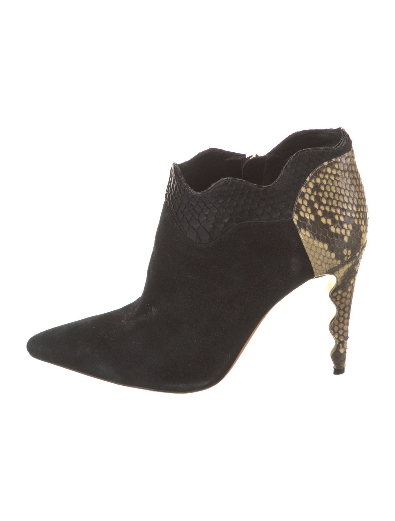 Alexandre Birman Suede Animal Print Boots