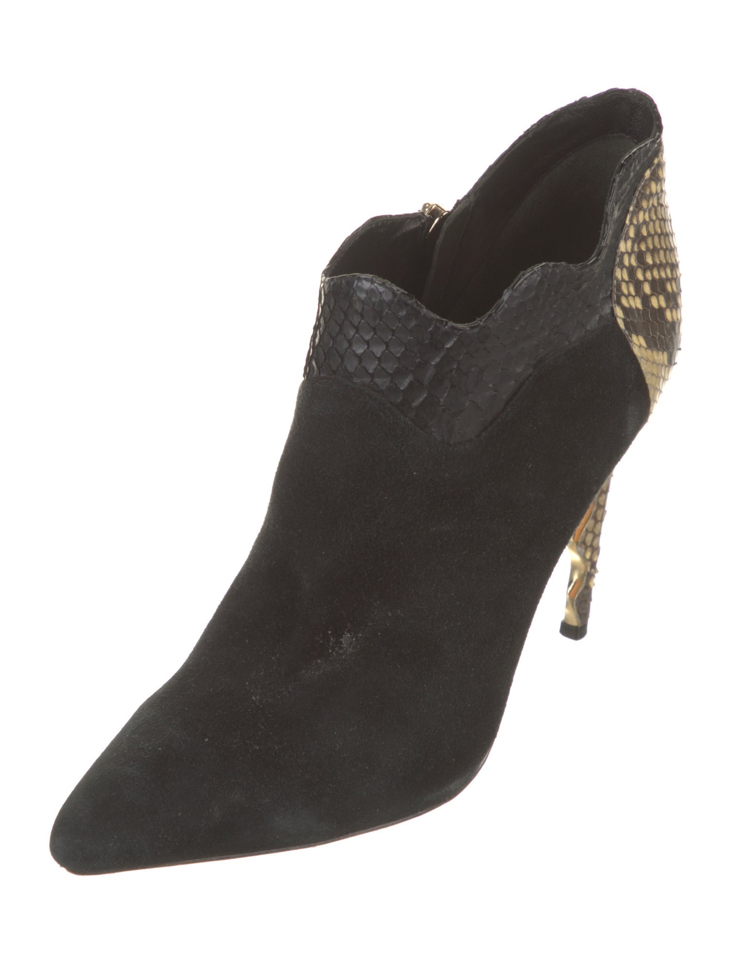 Alexandre Birman Suede Animal Print Boots