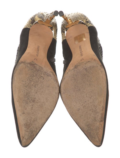 Alexandre Birman Suede Animal Print Boots