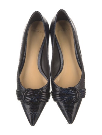 Alexandre Birman Leather Animal Print Flats