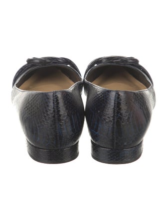 Alexandre Birman Leather Animal Print Flats