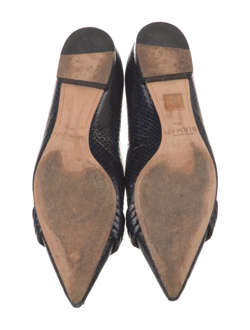 Alexandre Birman Leather Animal Print Flats