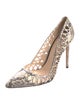 Alexandre Birman Leather Animal Print Pumps