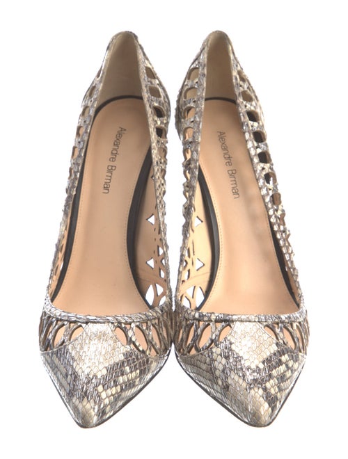 Alexandre Birman Leather Animal Print Pumps