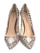 Alexandre Birman Leather Animal Print Pumps