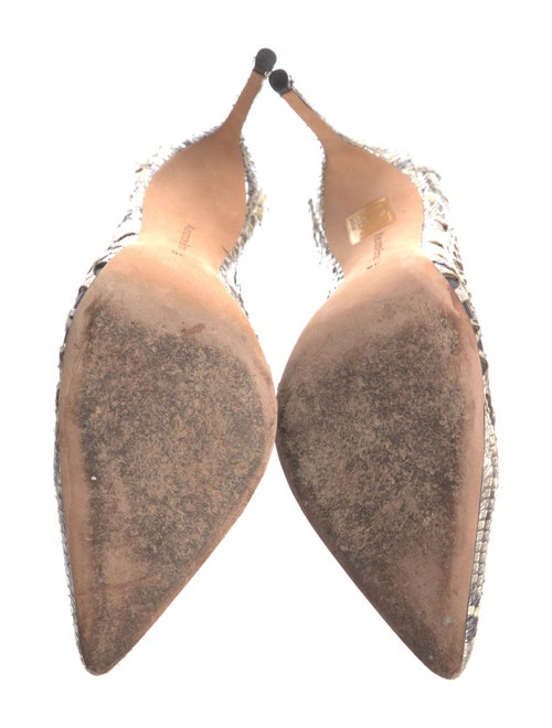 Alexandre Birman Leather Animal Print Pumps