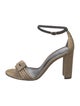 Alexandre Birman Glitter Bow Accents Sandals