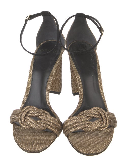 Alexandre Birman Glitter Bow Accents Sandals