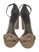 Alexandre Birman Glitter Bow Accents Sandals