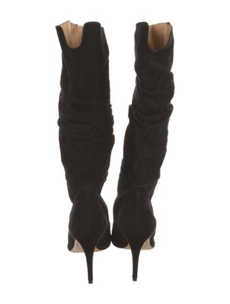 Alexandre Birman Suede Slouch Boots