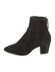 Alexandre Birman Suede Whipstitch Trim Boots