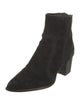 Alexandre Birman Suede Whipstitch Trim Boots