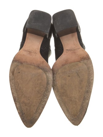 Alexandre Birman Suede Whipstitch Trim Boots