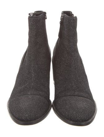 Alexandre Birman Printed Glitter Accents Chelsea Boots