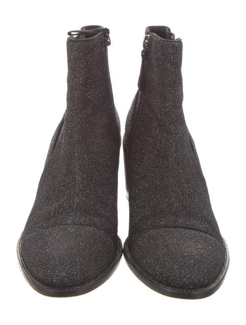 Alexandre Birman Printed Glitter Accents Chelsea Boots