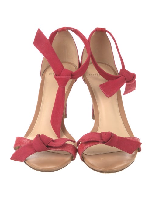 Alexandre Birman Suede Bow Accents Sandals