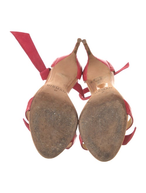 Alexandre Birman Suede Bow Accents Sandals