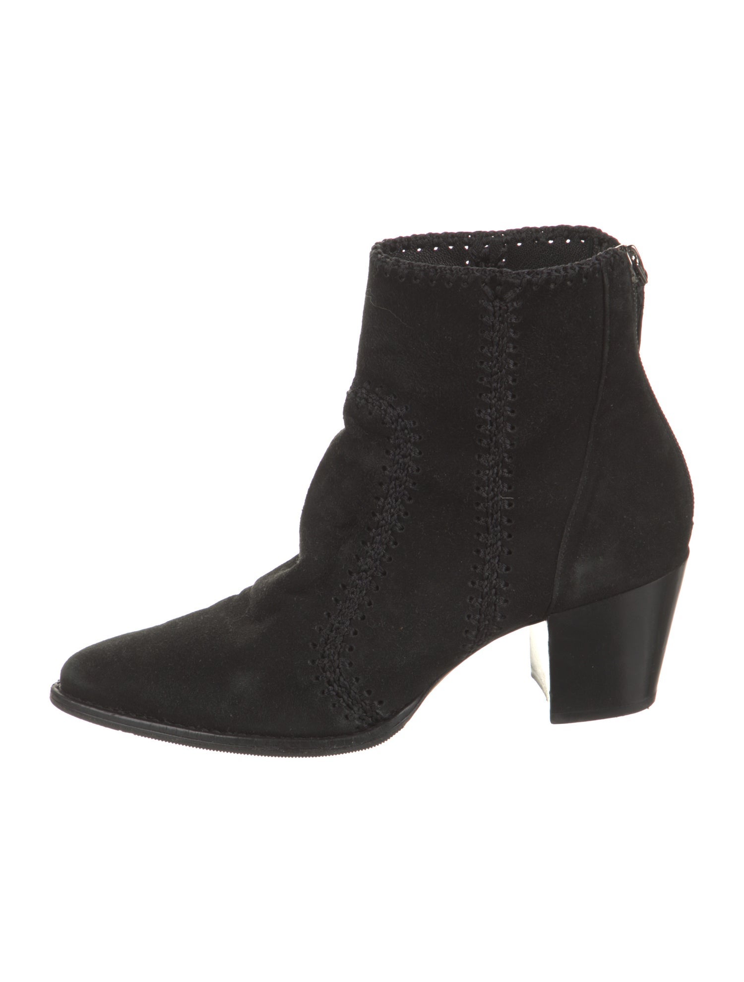 Alexandre Birman Suede Braided Accents Boots