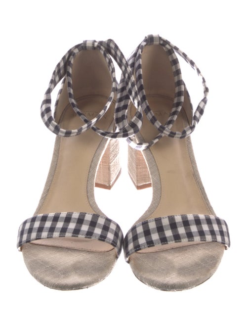 Alexandre Birman Plaid Print Sandals