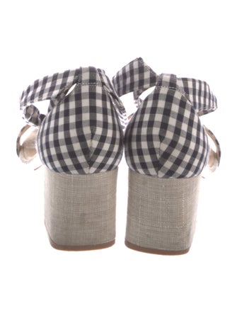 Alexandre Birman Plaid Print Sandals