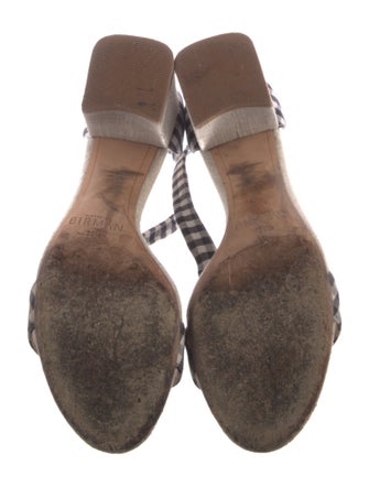 Alexandre Birman Plaid Print Sandals