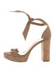 Alexandre Birman Suede Bow Accents Sandals