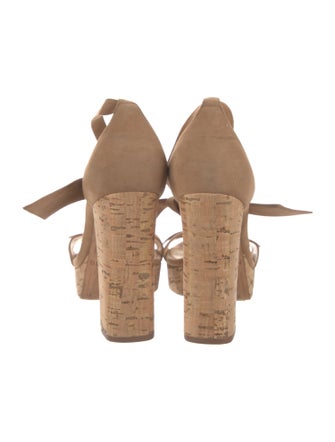 Alexandre Birman Suede Bow Accents Sandals