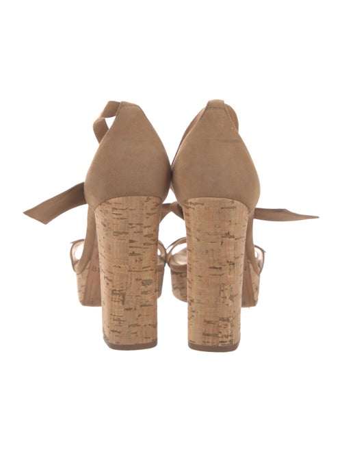 Alexandre Birman Suede Bow Accents Sandals