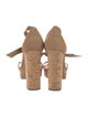 Alexandre Birman Suede Bow Accents Sandals