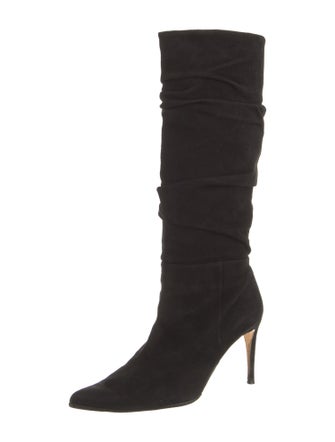 Alexandre Birman Suede Slouch Boots