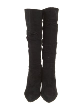 Alexandre Birman Suede Slouch Boots