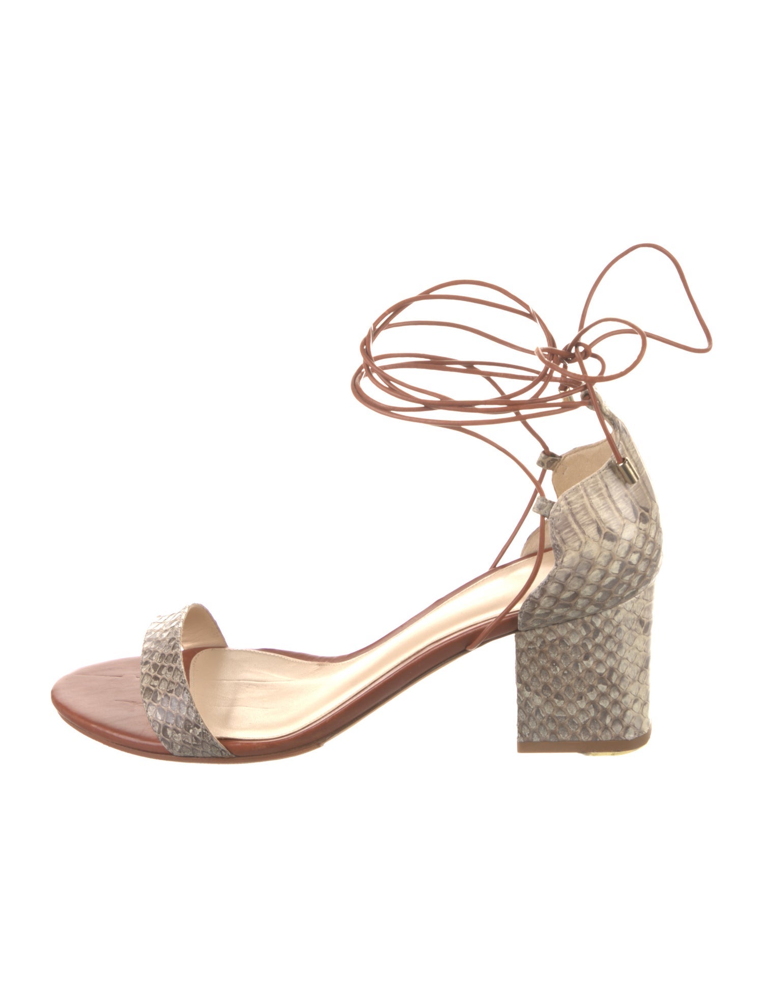 Alexandre Birman Leather Animal Print Espadrilles