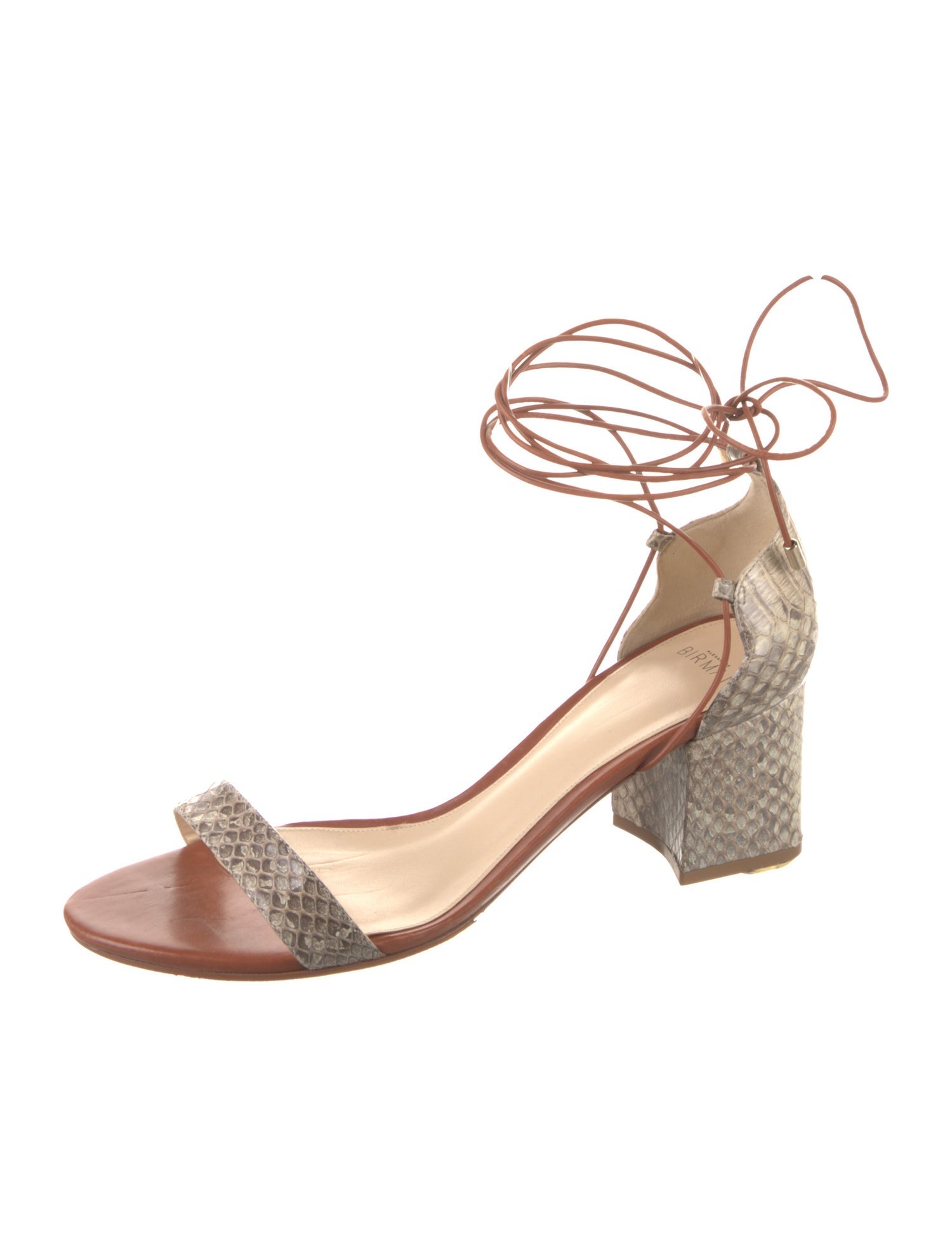 Alexandre Birman Leather Animal Print Espadrilles