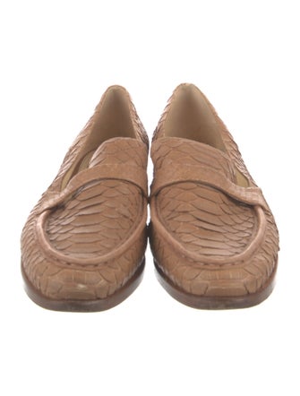 Alexandre Birman Snakeskin Loafers