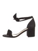 Alexandre Birman Suede Bow Accents Sandals