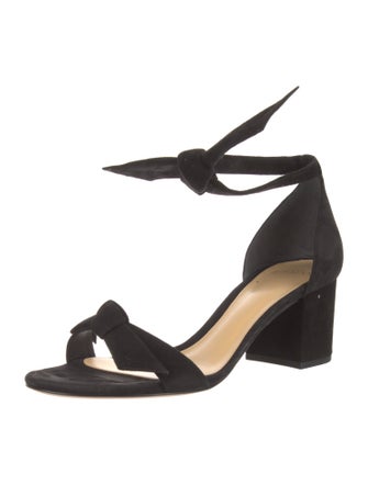 Alexandre Birman Suede Bow Accents Sandals