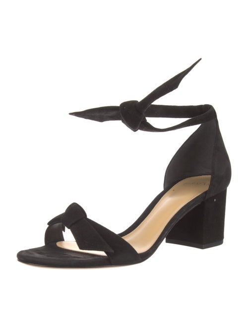 Alexandre Birman Suede Bow Accents Sandals