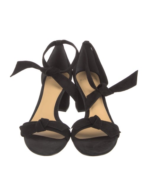 Alexandre Birman Suede Bow Accents Sandals