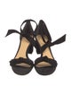 Alexandre Birman Suede Bow Accents Sandals