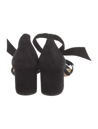 Alexandre Birman Suede Bow Accents Sandals