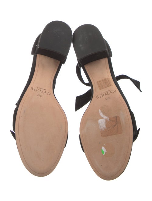 Alexandre Birman Suede Bow Accents Sandals