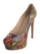 Alexandre Birman Snakeskin Animal Print Pumps