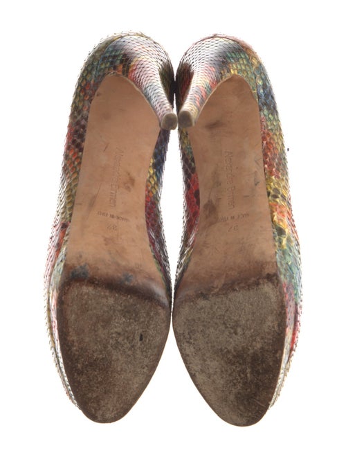 Alexandre Birman Snakeskin Animal Print Pumps