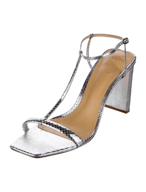 Alexandre Birman Leather T-Strap Sandals
