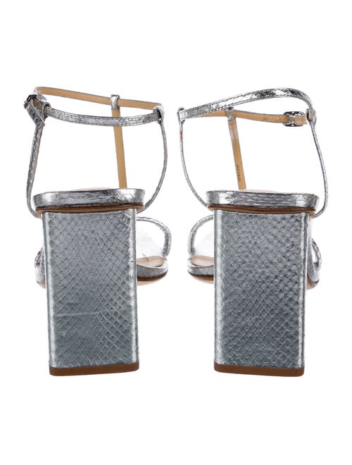 Alexandre Birman Leather T-Strap Sandals